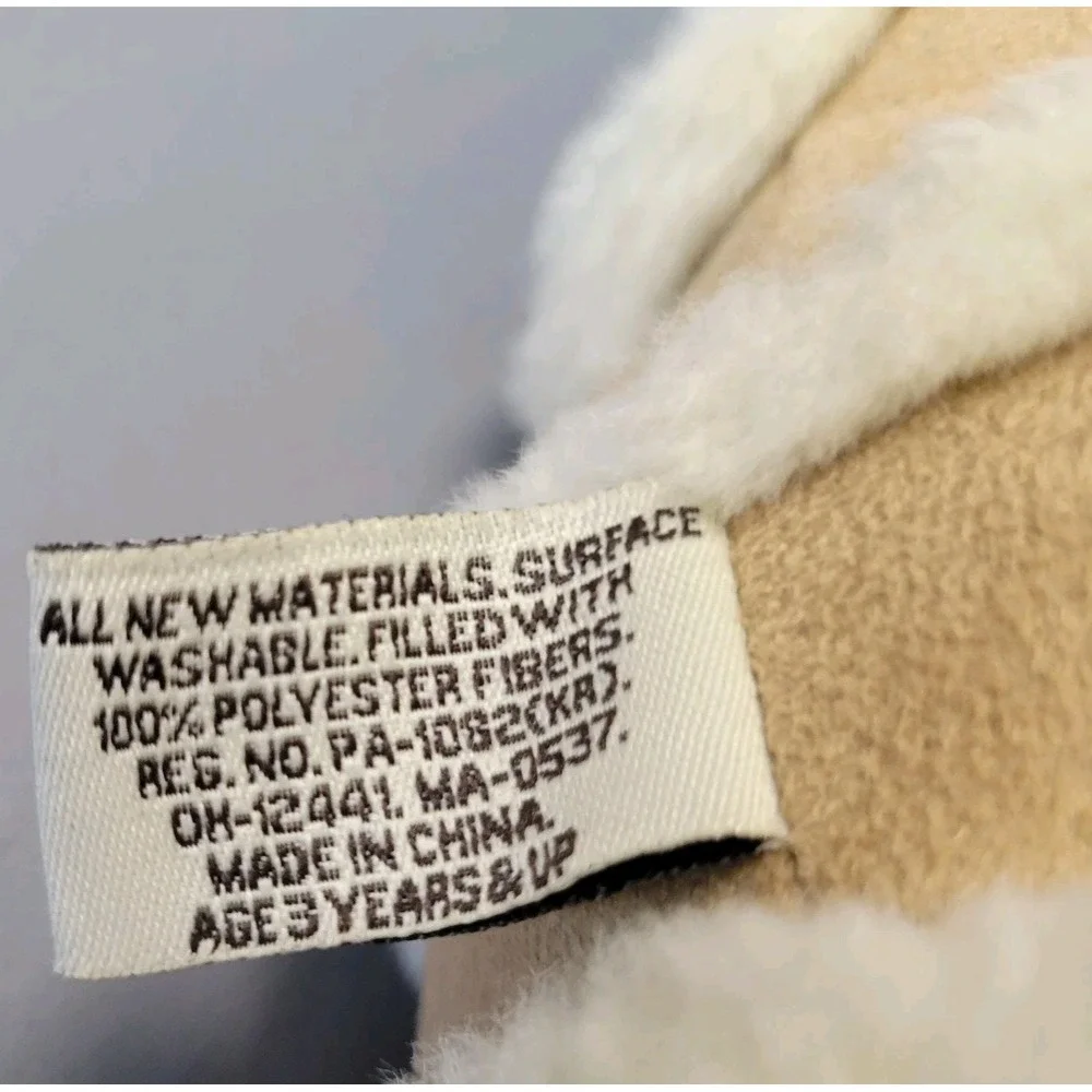 Bath & Body Works Gingerbread Plush Bear Suede Faux Fur Trim Tan Cream 12in